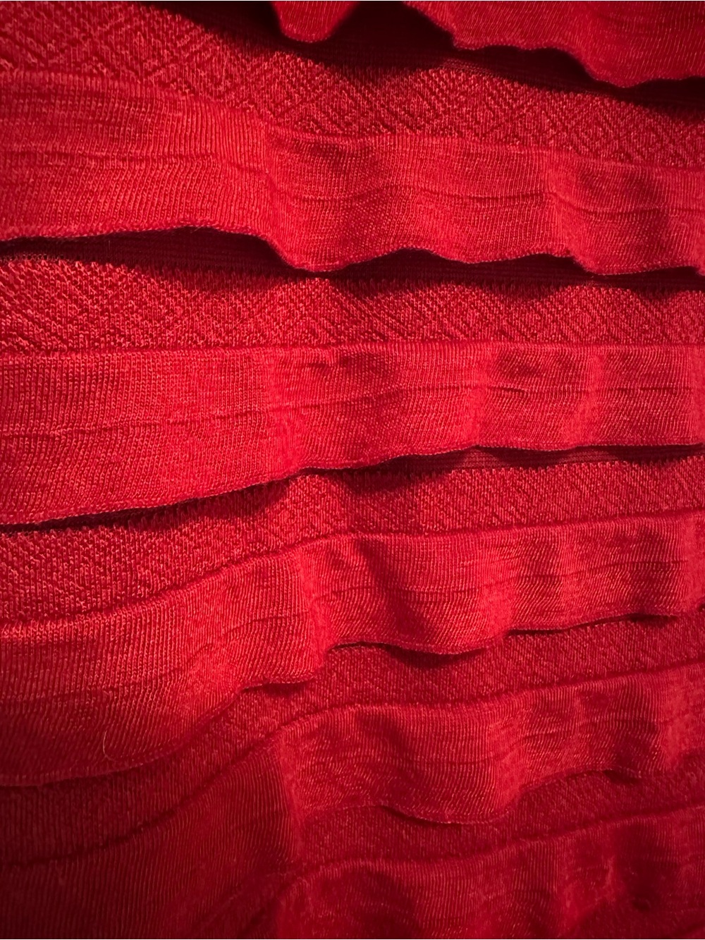 Max Studio Red Short Sleeve Bodycon Mini Dress - Picture 4 of 5